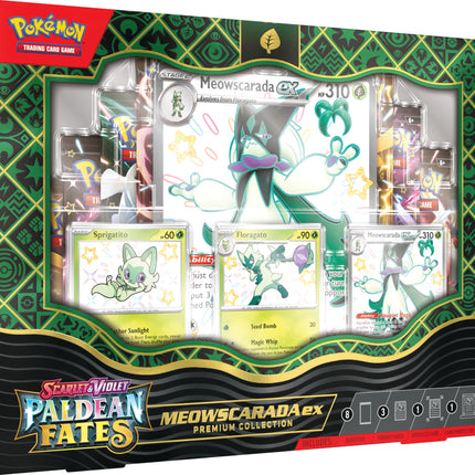 Paldean Fates Meowscarada EX Premium Collection