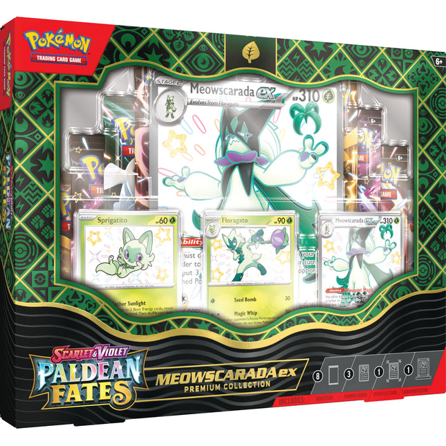 Paldean Fates Meowscarada EX Premium Collection