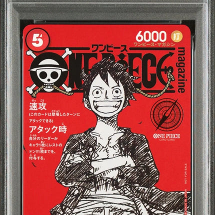 Luffy Magazine Promo PSA10 Slab