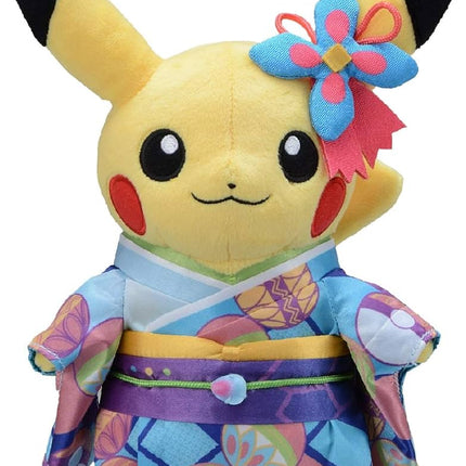 Kaga Kimono Pikachu Plush (Kanazawa Pokemon Center Exclusive)
