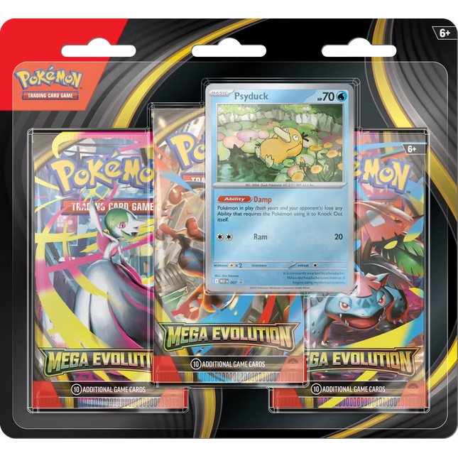 Mega Evolution 3 Pack Blister (Psyduck)